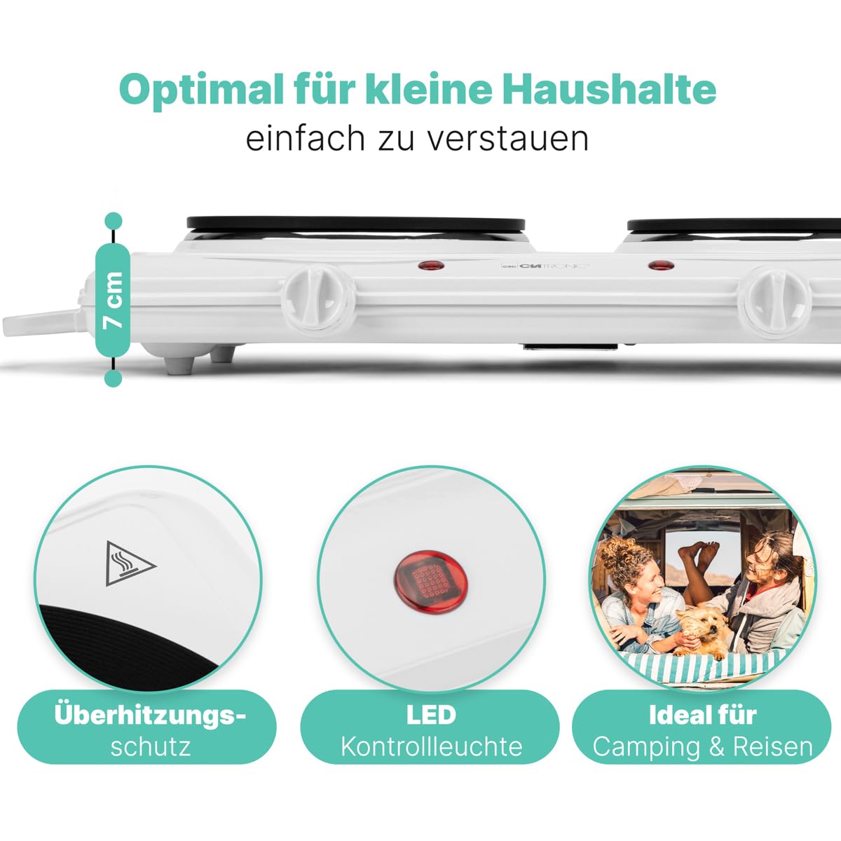 Clatronic Doppelkochplatte DKP 3583