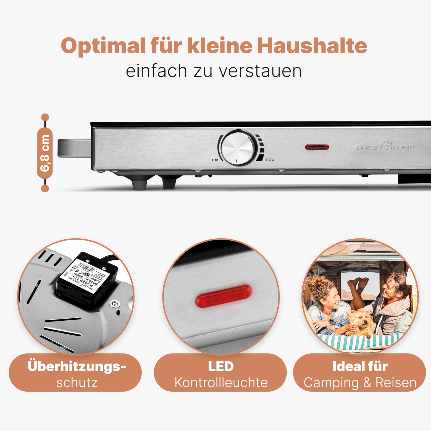 ProfiCook Doppelkochplatte 2800W